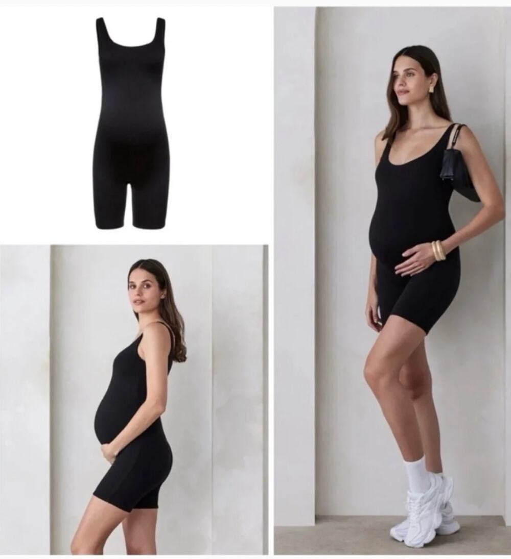 BUMPSUIT The Cindy Maternity Romper One Piece NWT XS Black